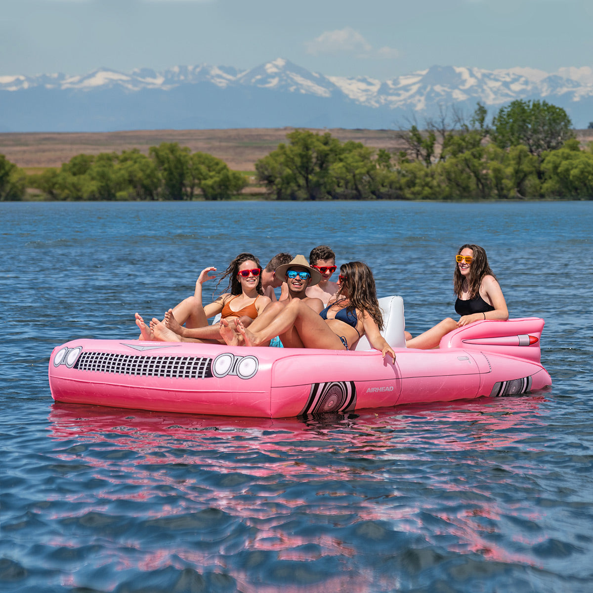 airhead-classic-cruiser-flotteur-lac-8-personnes-rose image 2