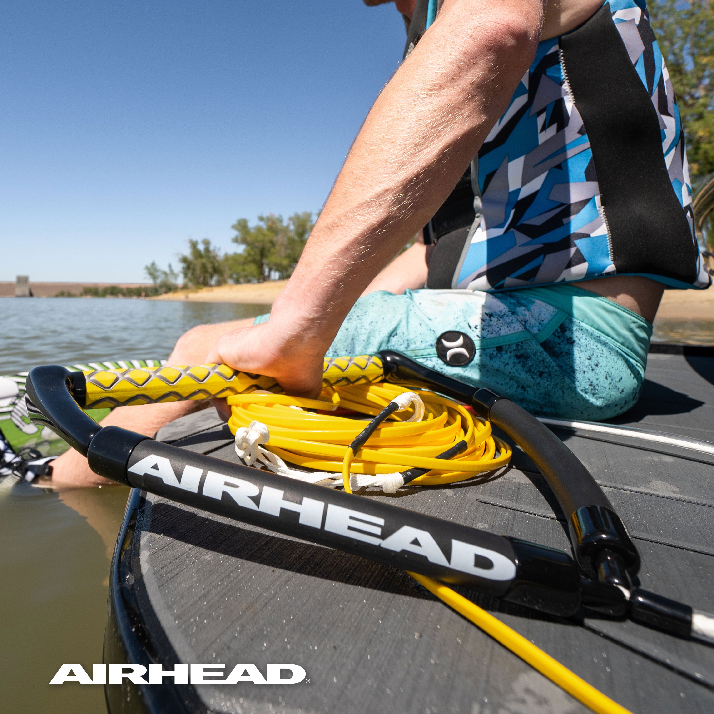 airhead-dyneema-flat-line-70-ft-corde-wakeboard-plate-jaune image 2