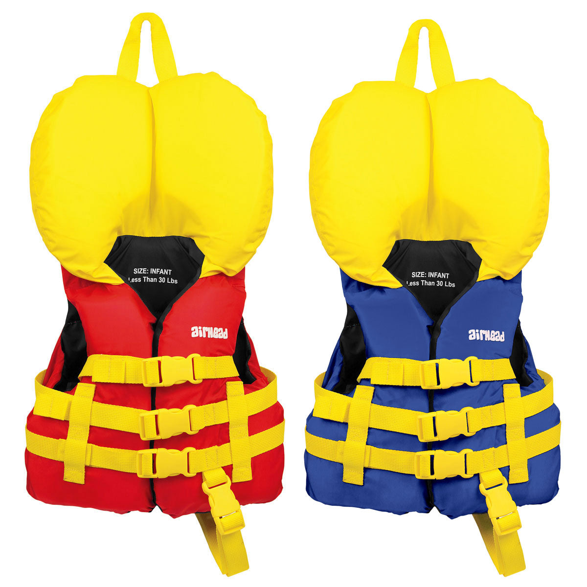 airhead-classic-gilet-sauvetage-b-b-infant-bleu-rouge image 1