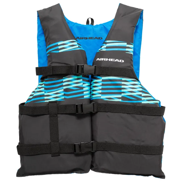 airhead-element-gilet-sauvetage-adulte-universel-noir-bleu-ouvert image 1