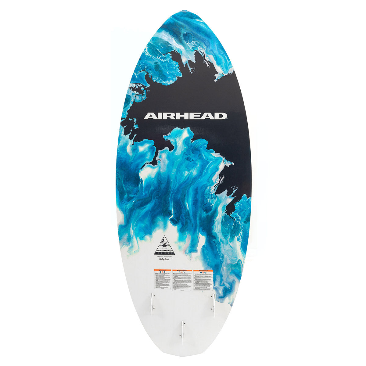 airhead-lake-effect-planche-wakesurf-skim-tri-fin-bleu image 2
