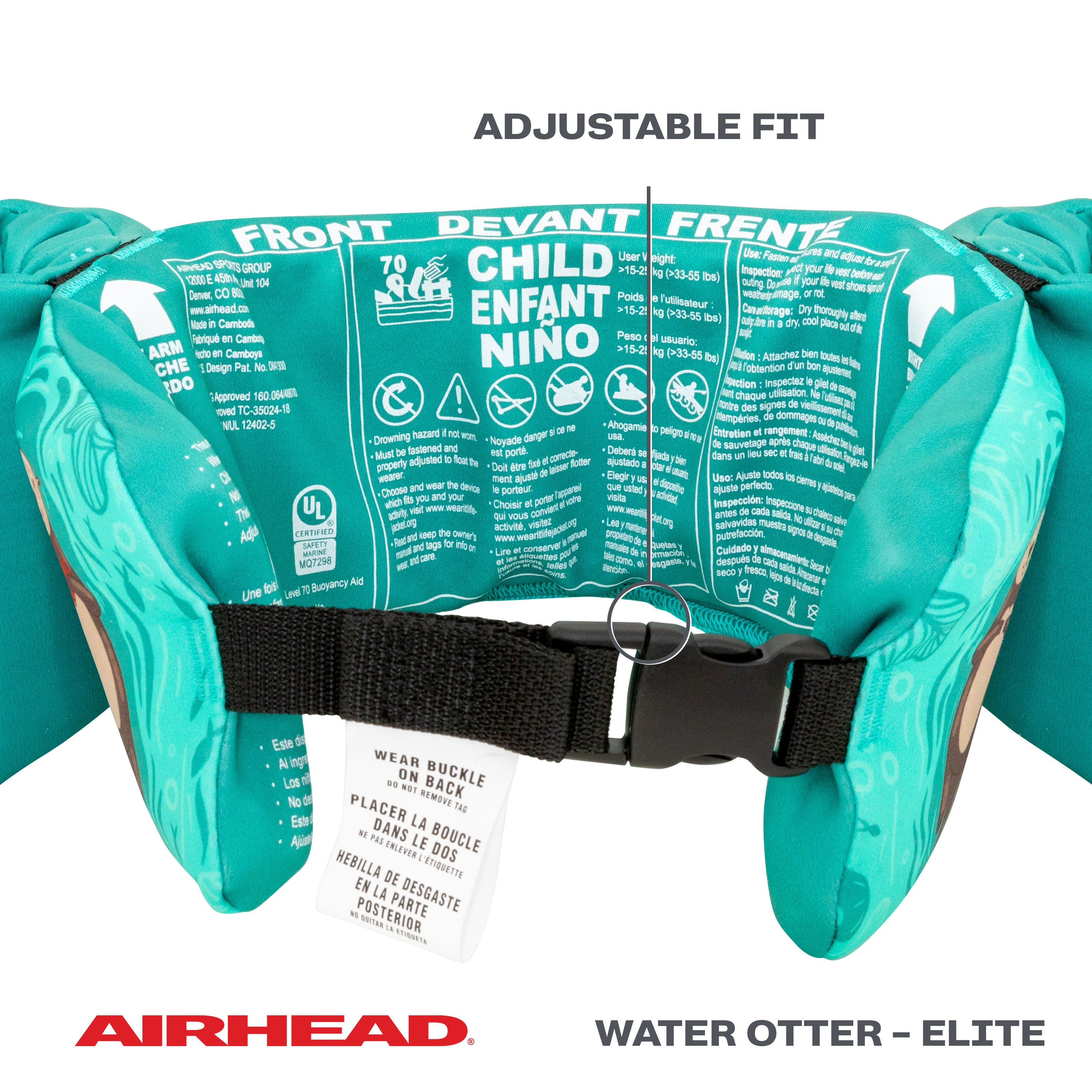 airhead-water-otter-elite-gilet-enfant-loutre image 3