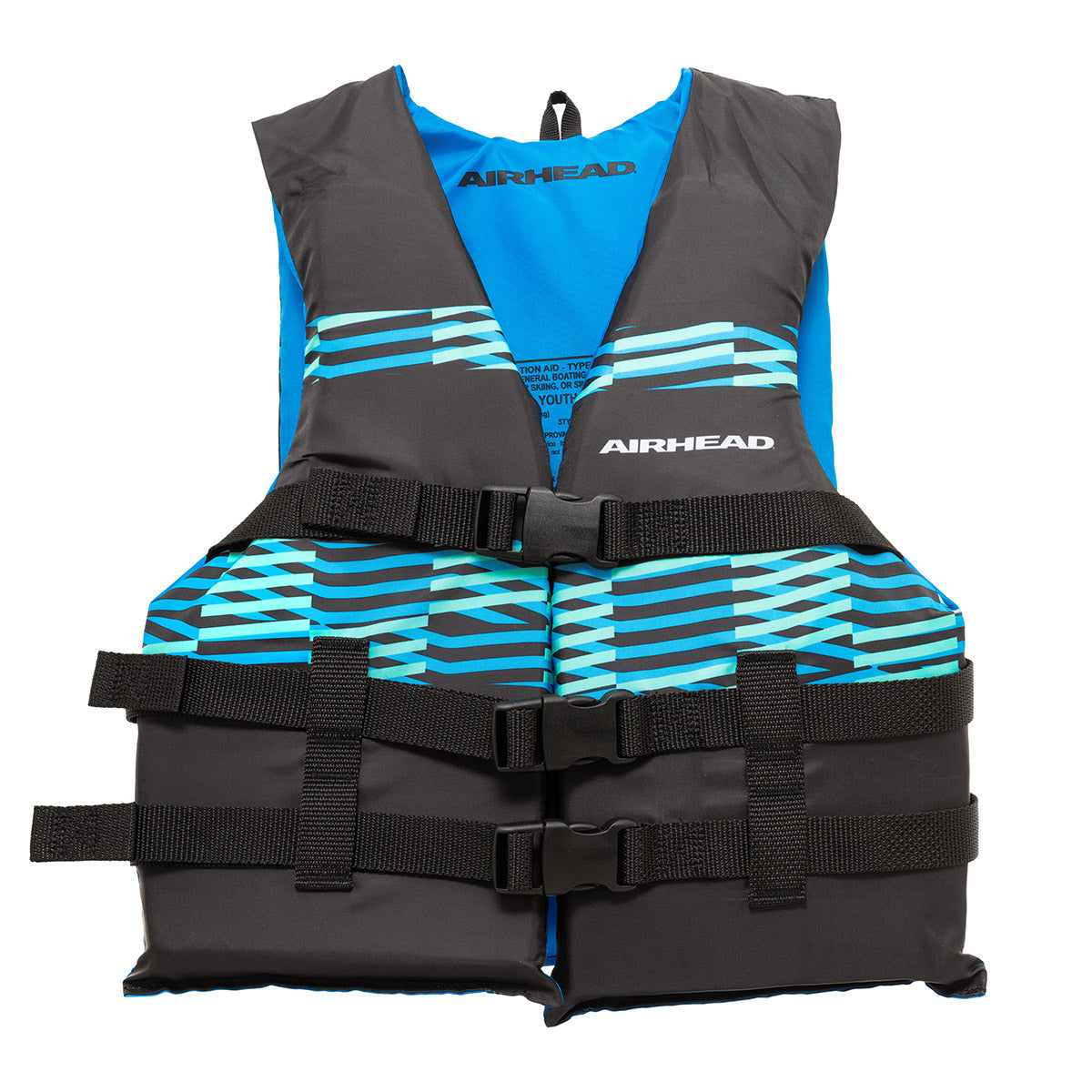 airhead-element-gilet-sauvetage-adulte-universel-noir-bleu-ouvert image 3