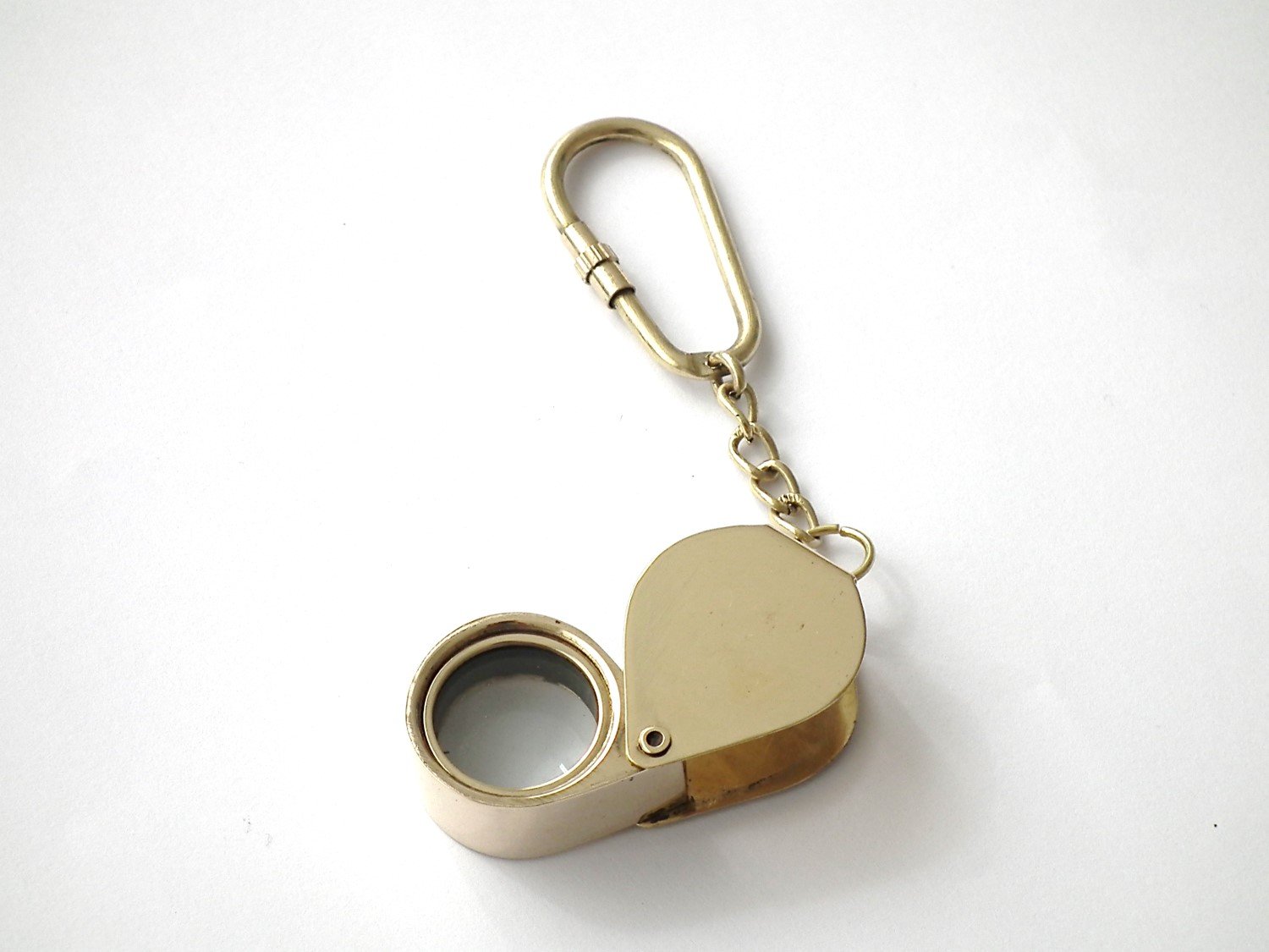flash-tide-porte-cl-loupe-x2-laiton-dor-manille-vissante image 1