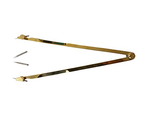flash-tide-compas-marine-marchande-laiton-20-cm-pointes-inox image 2