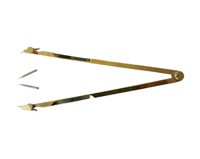 flash-tide-compas-marine-marchande-laiton-20-cm-pointes-inox image 1