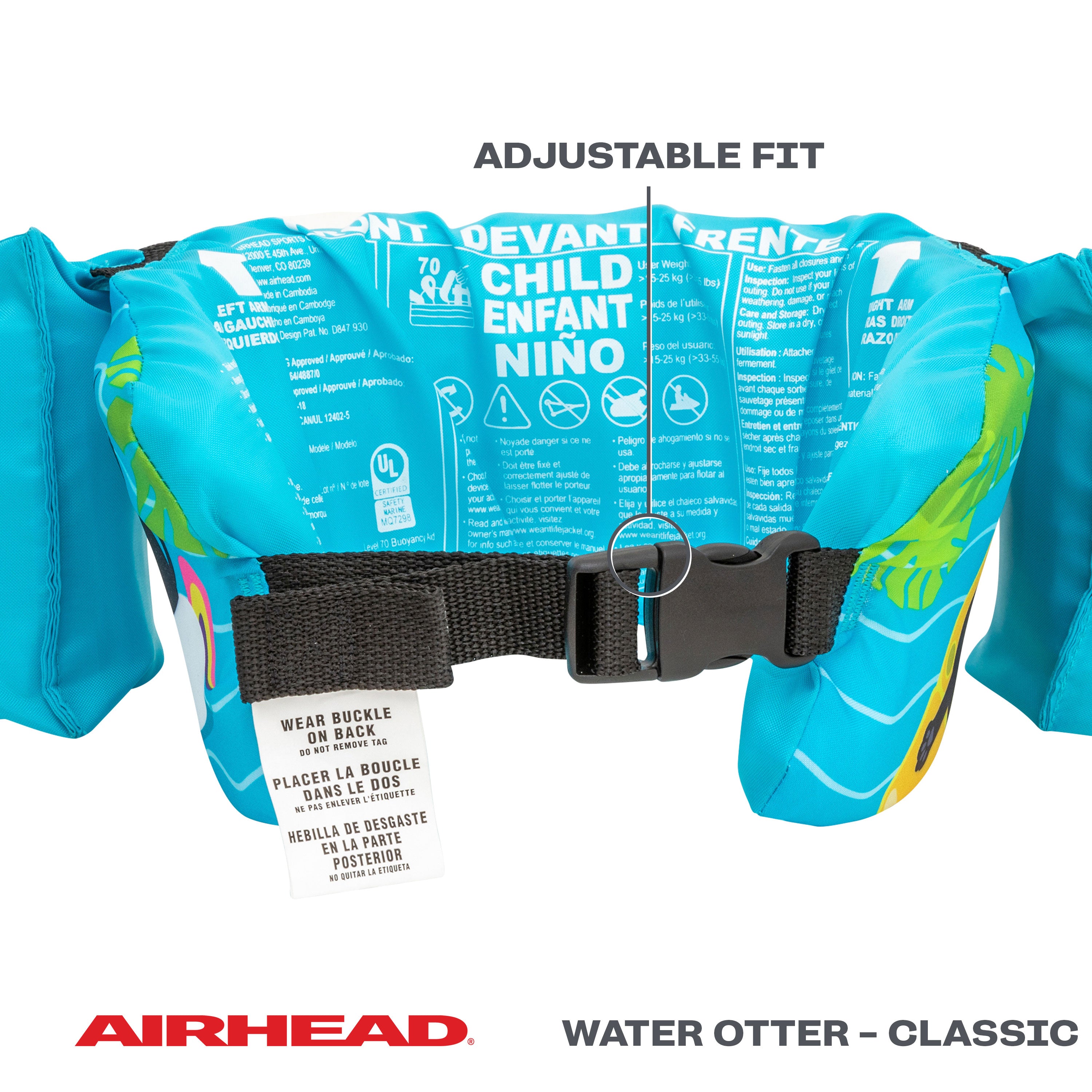 airhead-water-otter-gilet-sauvetage-enfant-fish-friends image 3