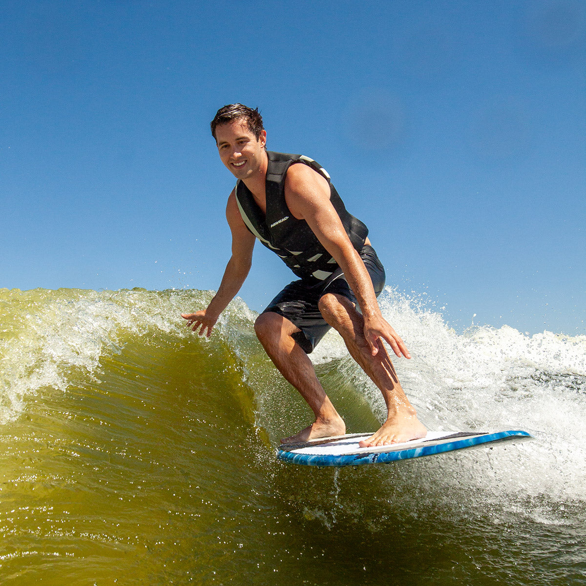 airhead-lake-effect-planche-wakesurf-skim-tri-fin-bleu image 4